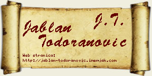 Jablan Todoranović vizit kartica